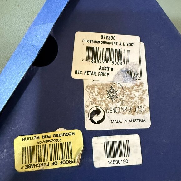 Swarovski Christmas Ornament 2007 - Picture 3 of 3